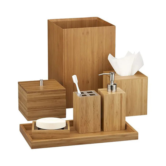 Bambus-Badezimmer-Set (6-teilig)