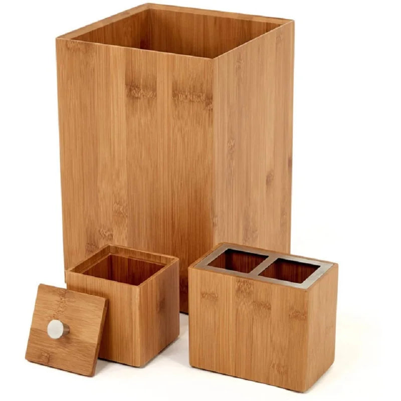 Bambus-Badezimmer-Set (6-teilig)