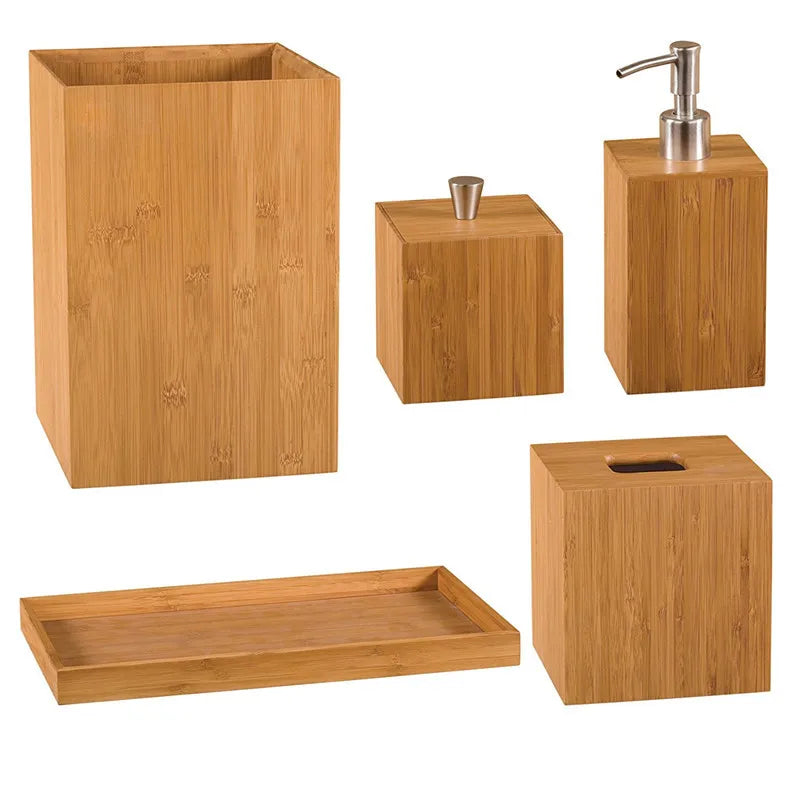 Bambus-Badezimmer-Set (6-teilig)