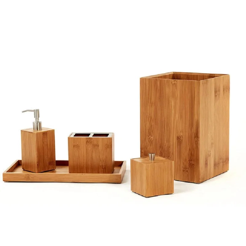 Bambus-Badezimmer-Set (6-teilig)